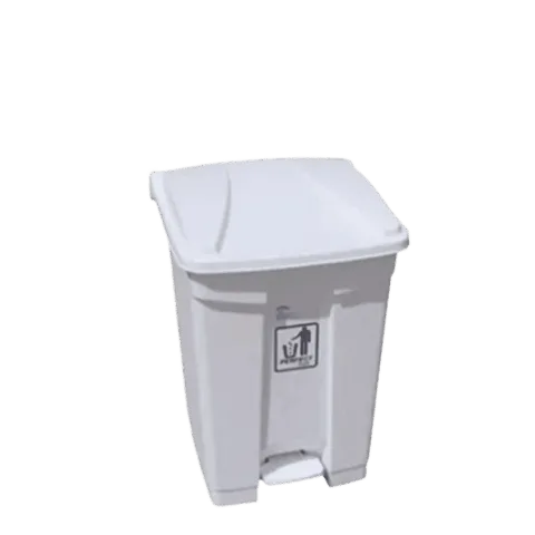 Lixeira Branca Com Pedal 50L Perfect