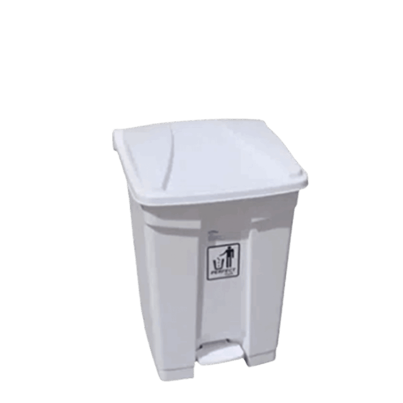 Lixeira Branca Com Pedal 50L Perfect