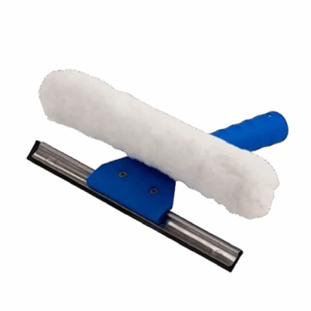 Rodo limpa vidros 45cm - Combinado 2 em 1 sem cabo - Bralimpia