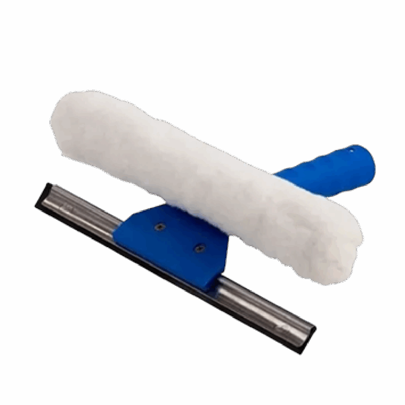 Rodo limpa vidros 45cm - Combinado 2 em 1 sem cabo - Bralimpia