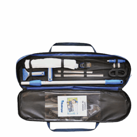Kit completo limpa vidros Profi - com bolsa - Bralimpia