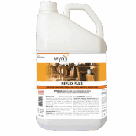 REFLEX PLUS 5L - Limpador para manutenção de pisos porcelanatos e pisos frios - Até 1:30