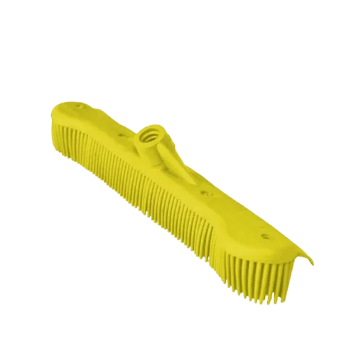 Maxi Rodo 34cm Vassoura Inteligente Silicone 2 Em 1 Sem Cabo Amarelo Bralimpia Limpeza de Sujidades