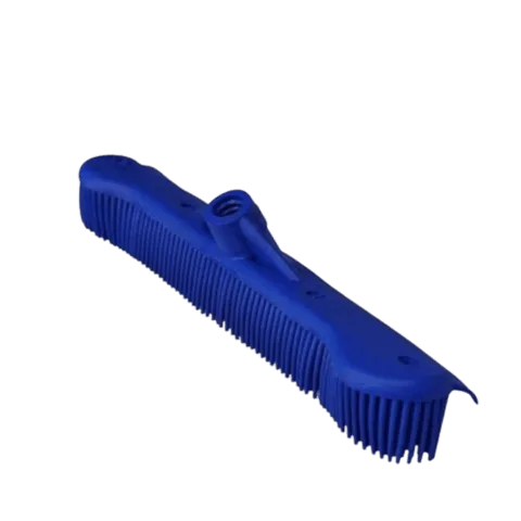 Maxi Rodo 34cm Vassoura Inteligente Silicone 2 Em 1 Sem Cabo Azul Bralimpia Limpeza de Sujidades