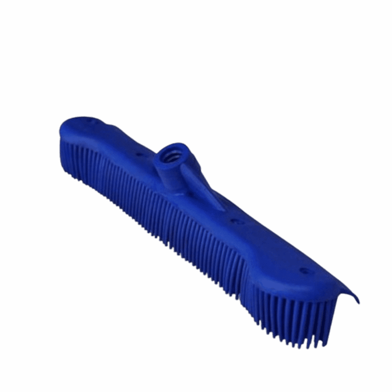 Maxi Rodo 34cm Vassoura Inteligente Silicone 2 Em 1 Sem Cabo Azul Bralimpia Limpeza de Sujidades