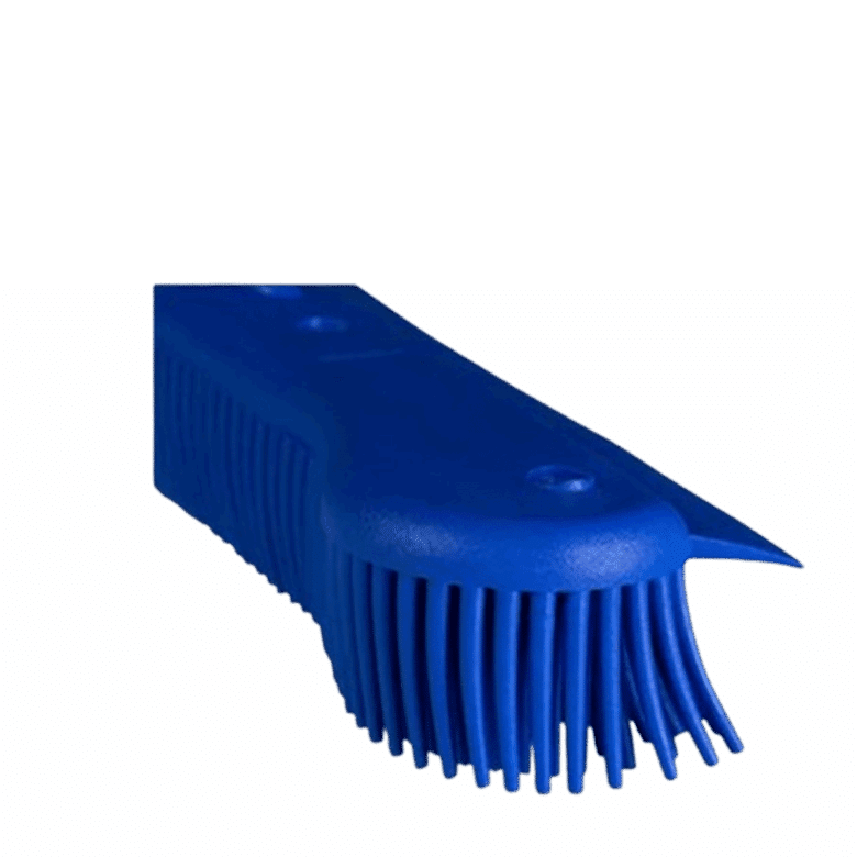 Maxi Rodo 34cm Vassoura Inteligente Silicone 2 Em 1 Sem Cabo Azul Bralimpia Limpeza de Sujidades - Imagem 3
