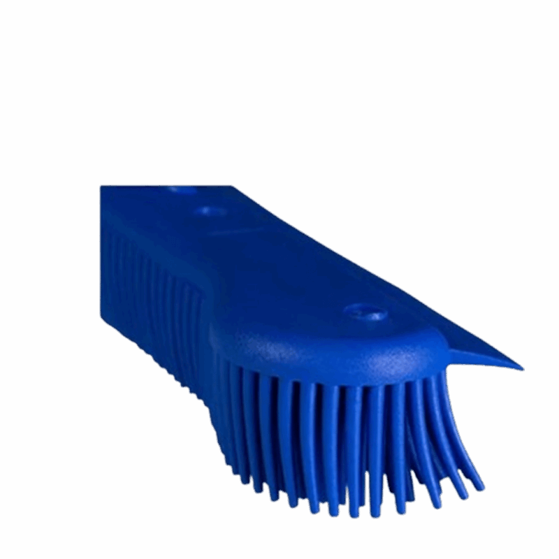 Maxi Rodo 34cm Vassoura Inteligente Silicone 2 Em 1 Sem Cabo Azul Bralimpia Limpeza de Sujidades - Imagem 3