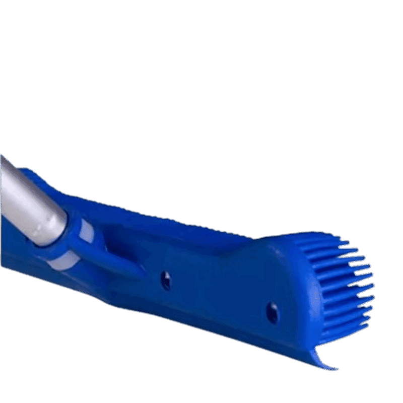 Maxi Rodo 34cm Vassoura Inteligente Silicone 2 Em 1 Sem Cabo Azul Bralimpia Limpeza de Sujidades - Imagem 2