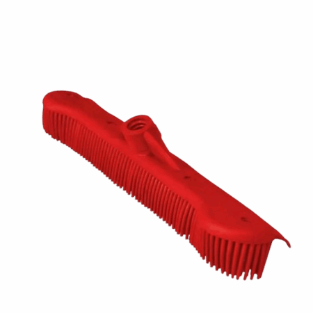 Maxi Rodo 34cm Vassoura Inteligente Silicone 2 Em 1 Sem Cabo Vermelho Bralimpia Limpeza de Sujidades