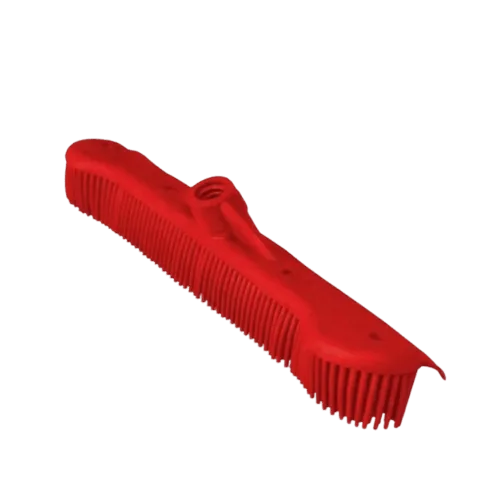 Maxi Rodo 34cm Vassoura Inteligente Silicone 2 Em 1 Sem Cabo Vermelho Bralimpia Limpeza de Sujidades