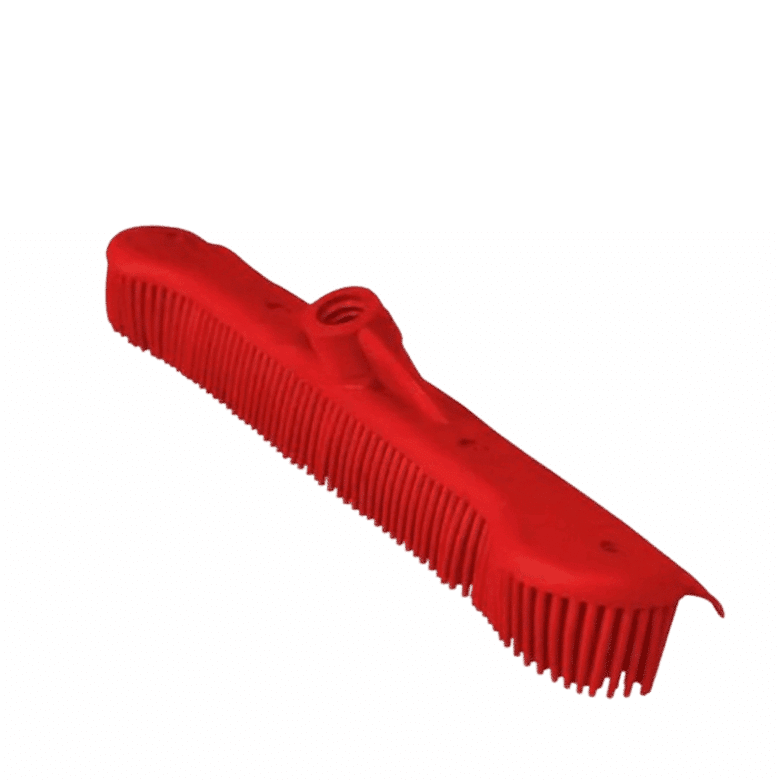 Maxi Rodo 34cm Vassoura Inteligente Silicone 2 Em 1 Sem Cabo Vermelho Bralimpia Limpeza de Sujidades