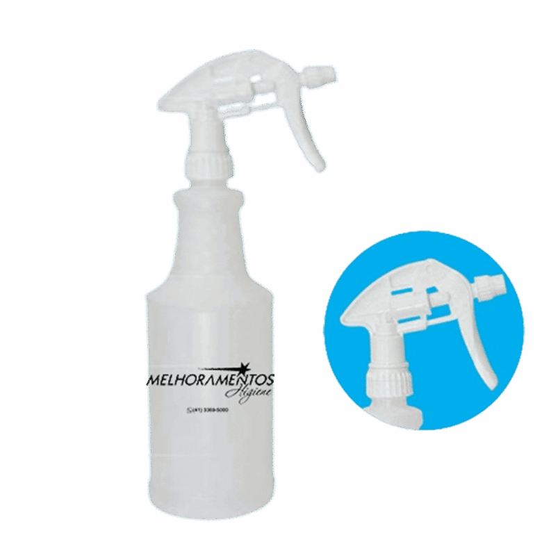 Pulverizador 1 litro Branco Graduado