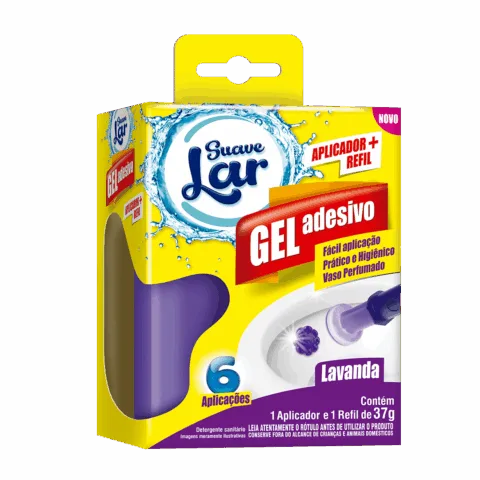 Gel adesivo com aplicador Suave Lar 37G – Lavanda