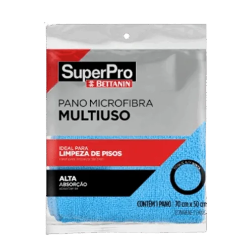 Pano de Microfibra 70x50cm Azul -SuperPro