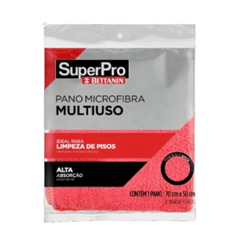 Pano de Microfibra 70x50cm Vermelho - SuperPro