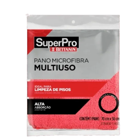 Pano de Microfibra 70x50cm Vermelho - SuperPro