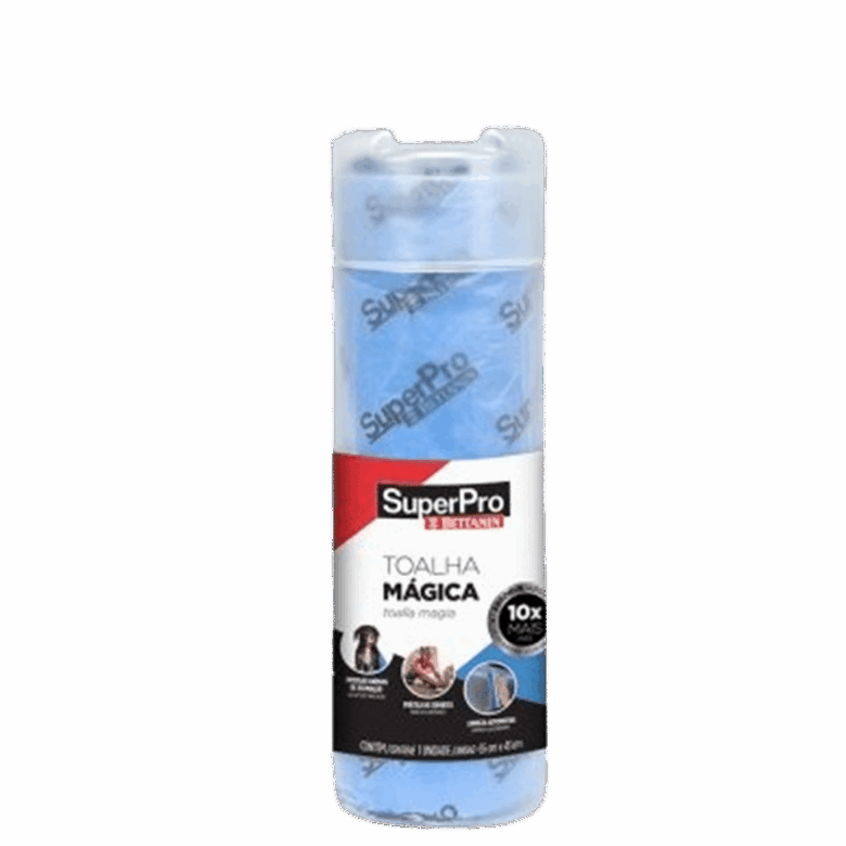 Toalha Esponja Pano Mágico Multiuso PVA Azul SuperPro