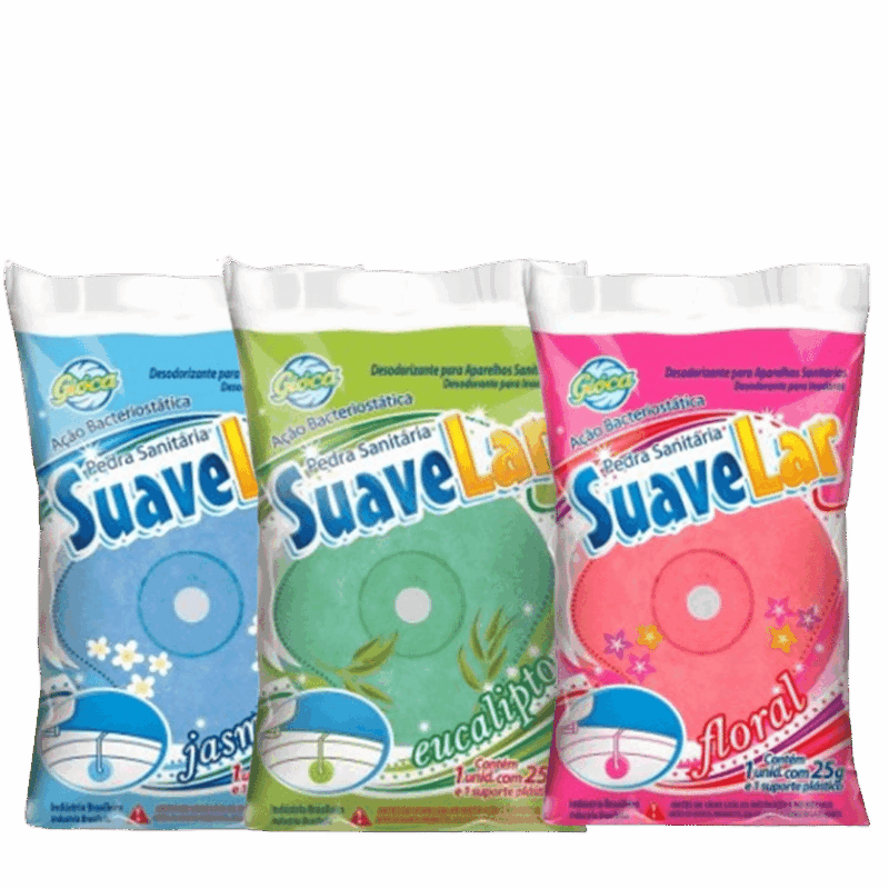 Pedra sanitária suave Lar 25g - Perfumada fragrância SORTIDA - Imagem 2