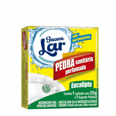 Pedra sanitária suave Lar 25g -Perfumada Eucalipto