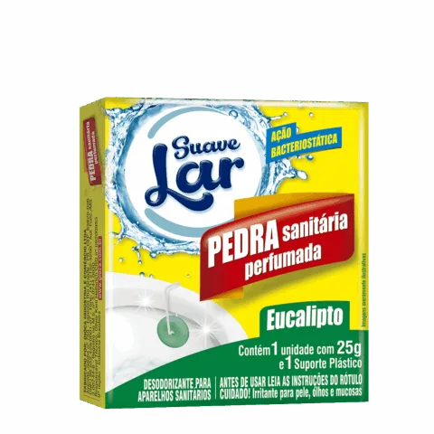 Pedra sanitária suave Lar 25g -Perfumada Eucalipto