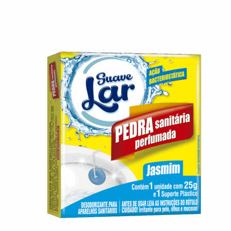 Pedra sanitária suave Lar 25g - Perfumada Jasmim