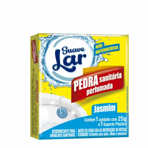 Pedra sanitária suave Lar 25g - Perfumada Jasmim