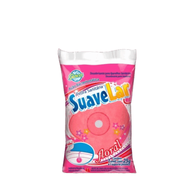 Pedra sanitária suave Lar 25g - Perfumada fragrância SORTIDA