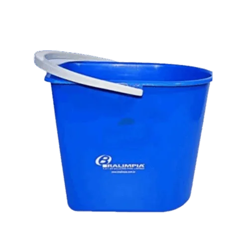 Balde Mopinho Azul com Alça 12L - Bralimpia
