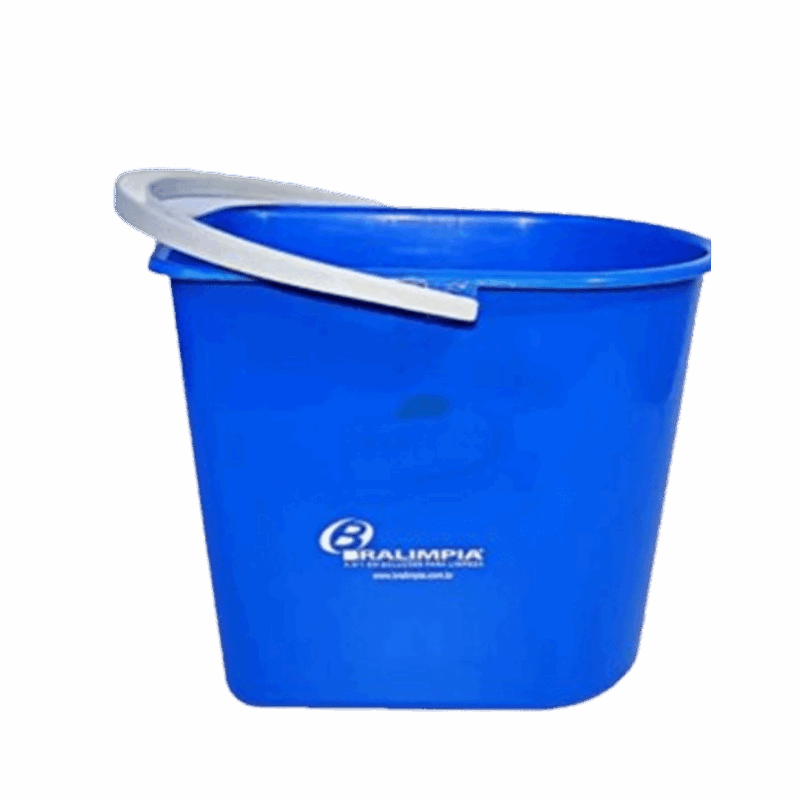 Balde Mopinho Azul com Alça 12L - Bralimpia