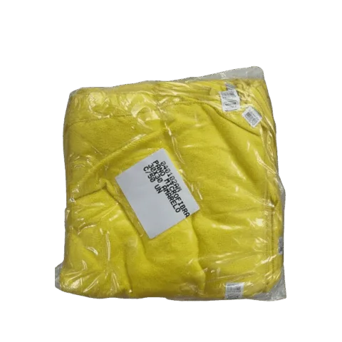 Pano de Microfibra 30 x 30 cm Amarelo C/50 UN