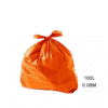 Saco para Lixo Laranja 100L 0.08M Fardo com 100 Un