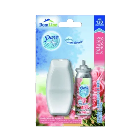 Neutralizador Spray Pétalas de Rosa Puro Ar Refil+Aplicador – 12ml – DOMLINE