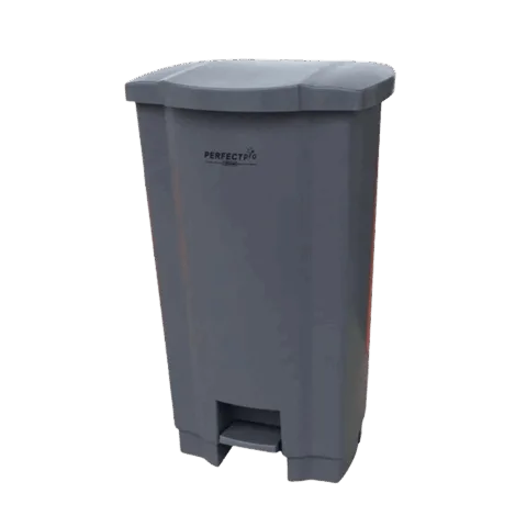 Lixeira com Pedal Perfect 100L Cinza