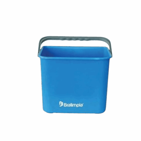 Balde 4L com alça azul - Bralimpia
