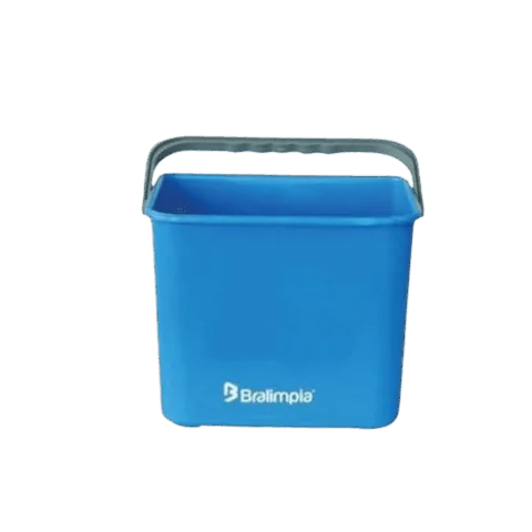 Balde 4L com alça azul - Bralimpia