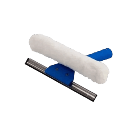 Rodo limpa vidros 15cm - Combinado 2 em 1 sem cabo - Bralimpia
