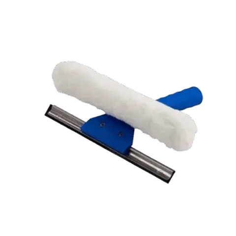Rodo limpa vidros 15cm - Combinado 2 em 1 sem cabo - Bralimpia