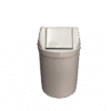 Coletor de lixo 14L com tampa basculante bege - Bralimpia
