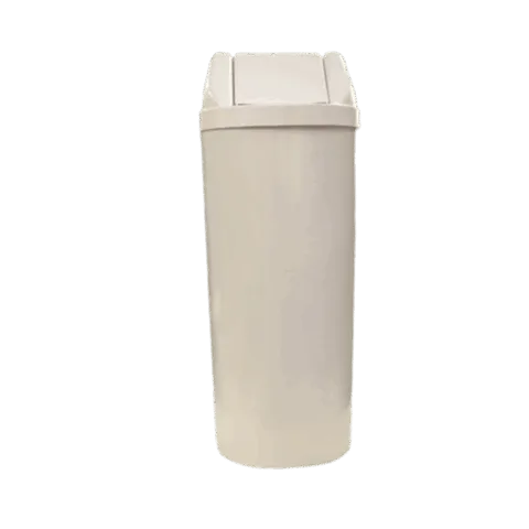 Coletor de lixo 23L sem adesivo tampa basculante branca - Bralimpia