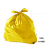 Saco para Lixo Amarelo 100L 0.06M Fardo com 100 Un