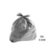 Saco para Lixo Cinza 20L 0.04m Fardo C/ 100 Un