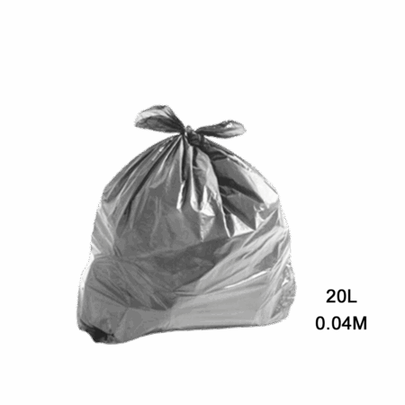 Saco para Lixo Cinza 20L 0.04m Fardo C/ 100 Un