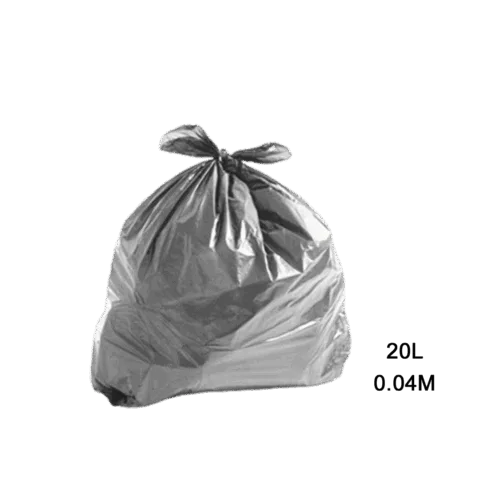 Saco para Lixo Cinza 20L 0.04m Fardo C/ 100 Un
