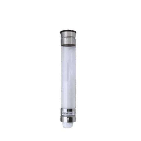 Dispenser inox cristal copo descartavel café