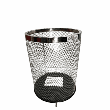 Cesto papeleira telado cromado 15L