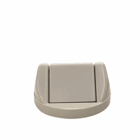 Tampa basculante 24cm bege - Bralimpia