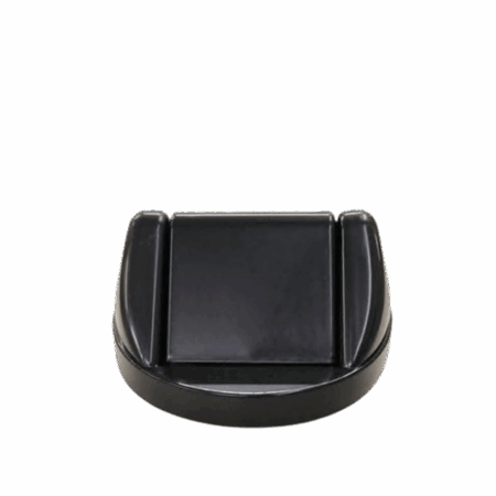 Tampa basculante 24cm preta - Bralimpia