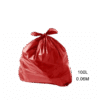 Saco para Lixo Vermelho 100L 0.06M Fardo com 100 Un