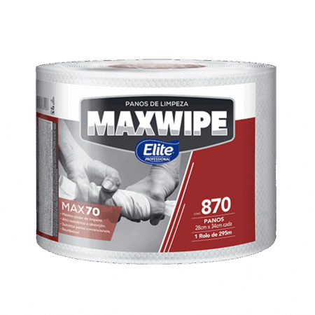 Toalha Papel Bobina Maxwipe Max 70 c/ 870 folhas