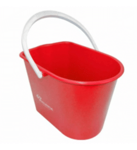 Balde 12 Litros do mopinho com alça vermelho - Bralimpia
